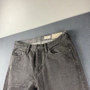 AllSaints Jeans Men's 30x32 Gray Iggy Slim Fit Straight Leg Button Fly Grunge